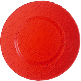 Platzteller MINERALI COLOR STUDIO | Hartglas rot  Ø 320 mm Produktbild