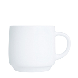 Kaffeetasse 190 ml INTENSITY WHITE Baril Hartglas stapelbar Produktbild