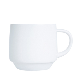 Kaffeetasse 250 ml INTENSITY WHITE Baril Hartglas stapelbar Produktbild