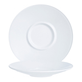 Untertasse INTENSITY WHITE | Hartglas Ø 140 mm passend für Tasse 190 ml | Tasse 250 ml | Bockbecher Produktbild
