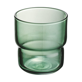 Stapelbecher 22 cl LOG Dark Green Glas Ø 73 mm H 79 mm Produktbild