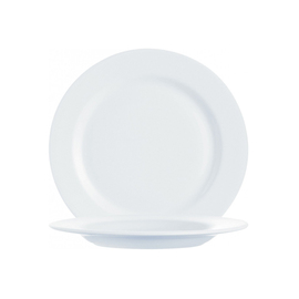 Teller flach Ø 160 mm INTENSITY WHITE Hartglas weiß Produktbild