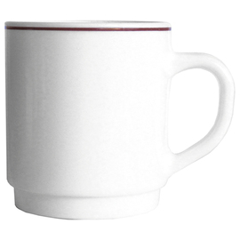 Kaffeebecher RESTAURANT BORDEAUX 29 cl Hartglas schmaler Farbrand  H 89 mm Produktbild