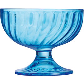 Eisschale SORBET COLOR STUDIO 210 ml Glas blau mit Relief  Ø 100 mm  H 78 mm Produktbild