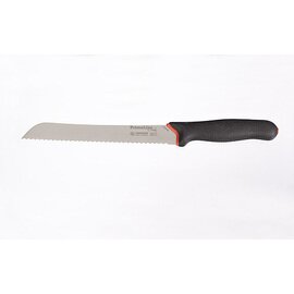 Brotmesser PRIME LINE CHEF gerade Klinge gezahnter Wellenschliff | schwarz | Klingenlänge 21 cm  L 36,5 cm Produktbild