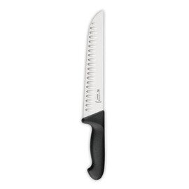 Schlachtmesser breit gerade Klinge Kullenschliff | schwarz | Klingenlänge 21 cm  L 35 cm Produktbild