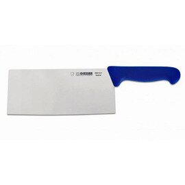 Hackmesser gerade Klinge chinesische Form glatter Schliff | blau | Klingenlänge 21 cm  L 35 cm Produktbild
