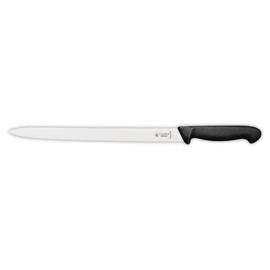 Salamimesser gerade Klinge mittelspitz Wellenschliff | schwarz | Klingenlänge 36 cm  L 50 cm Produktbild