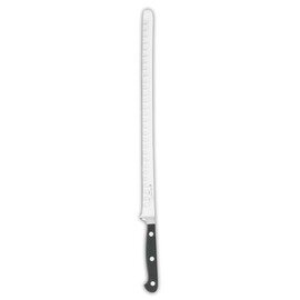 Lachsmesser schmal gerade Klinge Kullenschliff | schwarz | Klingenlänge 31 cm  L 44 cm Produktbild