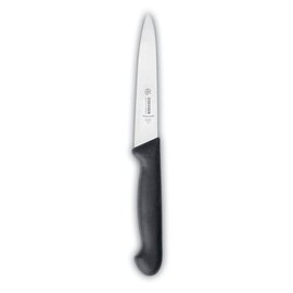 Küchenmesser gerade Klinge glatter Schliff | schwarz | Klingenlänge 13 cm  L 27 cm Produktbild