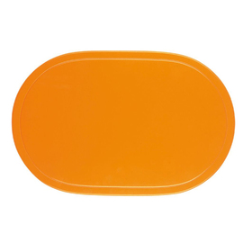 Tischset Vinyl orange oval | 455 mm x 290 mm Produktbild