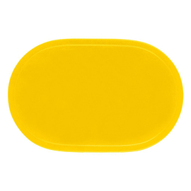 Tischset Vinyl gelb oval | 455 mm x 290 mm Produktbild