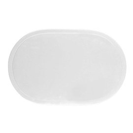 Tischset Vinyl weiß oval | 455 mm x 290 mm Produktbild