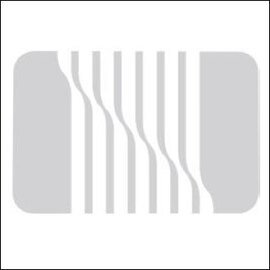 PP-Tischset Wavy Stripes Kunststoff PP (Polypropylen) transparent rechteckig 430 mm 300 mm Produktbild