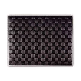 Gewebe-Tischset Kunststoff PP (Polypropylen) schwarz rechteckig 415 mm 300 mm Produktbild