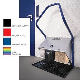 Schuhputzmaschine Politec Solar silber-metallic  | Fußsensor Produktbild