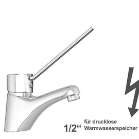 Waschtischbatterie puna | für drucklose Speicher | langer Hebel Produktbild