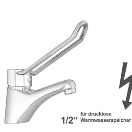 Waschtischbatterie puna | für drucklose Speicher | Hebel gebogen Produktbild
