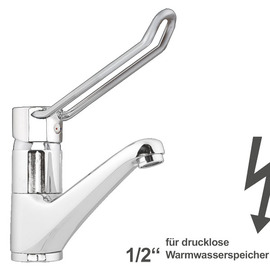 Waschtischbatterie zena | für drucklose Speicher | Hebel gebogen Produktbild