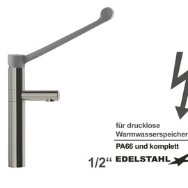 Waschtischbatterie elys | für drucklose Warmwasserspeicher auf Säule Produktbild