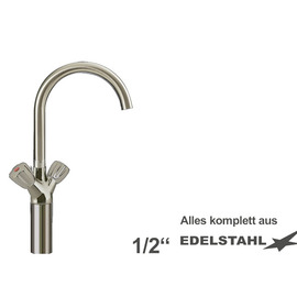 Säulenbatterie CLASSIC 1/2" | Zweigriffmischer Ausladung 220 mm Produktbild