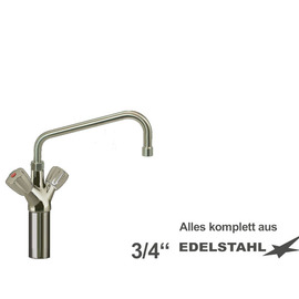 Säulenbatterie claro 3/4" | Zweigriffmischer Ausladung 300 mm Produktbild