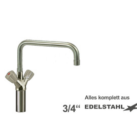 Säulenbatterie CLASSIC 3/4" | Zweigriffmischer Ausladung 300 mm Produktbild