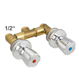Wandbatterie meyo 1/2" | Pentachrom-Metallgriff Produktbild