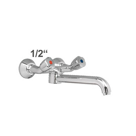 Wandbatterie tayo 1/2" Ausladung 250 mm schwenkbarer Auslauf unten Produktbild