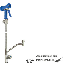 Mehrzweck-Reinigungsset xaria Ventil Standarmatur Brause blau | Schlauchlänge 800 mm Produktbild