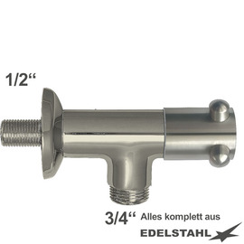 Wandventil 1/2" clasix Ventilabgang 3/4" | 4-Flügel-Griff Produktbild