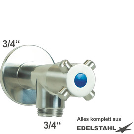 Wandventil 3/4" clasix Ventilabgang 3/4" | 4-Flügel-Griff Produktbild