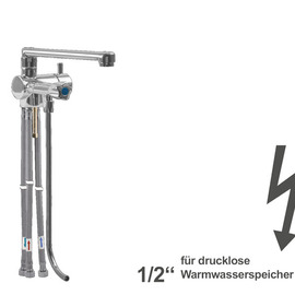 Thekenarmatur fresh 1/2" | für drucklose Speicher H 115 mm | Hebelmischer Ausladung 200 mm Produktbild