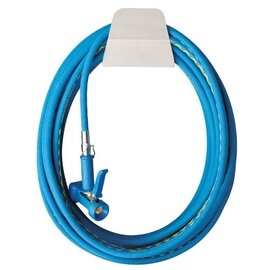 PowerJet Reinigungsset | Trinkwasserschlauch mit Brause und Halter 1/2" 15 m blau Produktbild