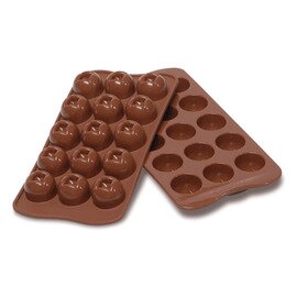 Schokoladen-Form  • rund | 15 Mulden | Muldenmaß Ø 28 x 20 mm  L 210 mm  B 105 mm Produktbild