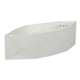 Papiermütze Schiffchen weiß verstellbar H 85 mm | Einweg Produktbild
