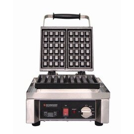 Waffel-Eisen QUADRO elektrisch | Waffelgröße 100 x 185 mm (2x) | 230 Volt Produktbild