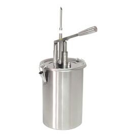 Gebäckfüller Edelstahl Behälter | Deckel | 1 Pumpe 5 ltr Produktbild