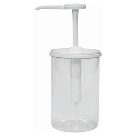 Dosierspender transparent 1,5 ltr  | Bedienung per Druckknopf Produktbild