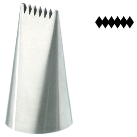 Garnier-T&uuml;lle Sternbandt&uuml;lle offen &Ouml;ffnung 3,75 x 18 mm Edelstahl  H 51,5 mm Produktbild