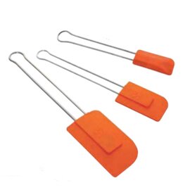 Stielschaber Kunststoff Metall orange  L 210 mm Produktbild