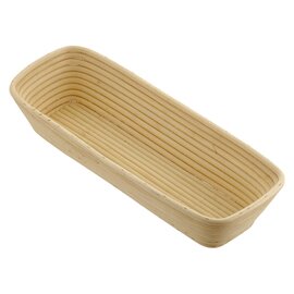 Brotform | Gärkorb Peddigrohr rechteckig Brotgewicht 1000 g  L 320 mm  B 130 mm Produktbild