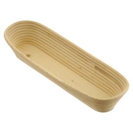 Brotform | Gärkorb Holz Peddigrohr oval Brotgewicht 500 g  L 240 mm  B 120 mm Produktbild