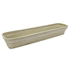 Brotform | Gärkorb Holz Peddigrohr rechteckig Brotgewicht 6000 g  L 650 mm  B 160 mm Produktbild
