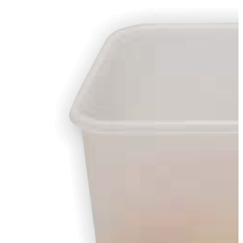 RESTPOSTEN | 230112 Kunststoffbehälter, milchig weiß, 3 ltr. Produktbild