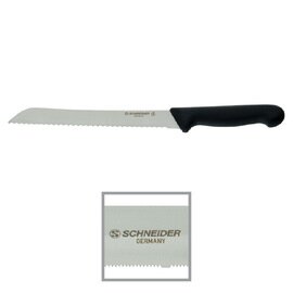 Brotmesser gerade Klinge Sägeschliff | schwarz | Klingenlänge 25 cm Produktbild