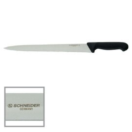 Kuchenmesser | Küchenmesser gerade Klinge glatter Schliff | schwarz | Klingenlänge 31 cm Produktbild