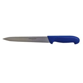 Tortenmesser gerade Klinge glatter Schliff | blau | Klingenlänge 31 cm Produktbild