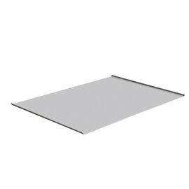 Backblech GN1/1 4 Seiten 45° ungelocht unbeschichtet Aluminium 