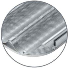 Baguetteblech mit 4 Aluminium Perforation 1,8 mm  L 600 mm  B 400 mm Produktbild 1 S